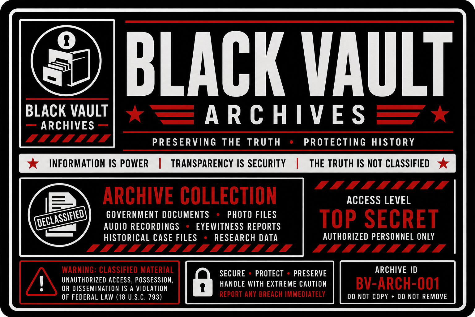 Black Vault Archives